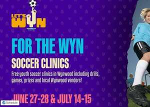 For the Wyn Free Youth Soccer Clinics