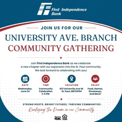 First Independence Bank's University Ave. Branch Community Gathering