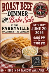 Roast Beef Dinner and Bake Sale