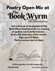 Poetry Open Mic at The Book Wyrm bookstore