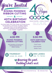 CCCC Rising Phoenix Ribbon Cutting & 40th Birthday Celebration