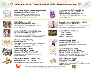 “Read, White, & Blue” Summer Reading Bingo