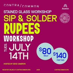 Sip + Solder Rupees: Stained Glass Workshop at Meanwhile Brewing Co.