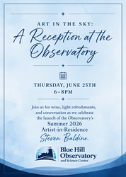 Art in the Sky: A Sunset Reception at the Observatory