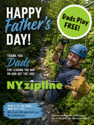 Dads Zipline Free on Father's Day