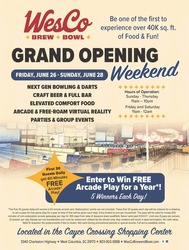 WesCo Brew and Bowl Grand Opening