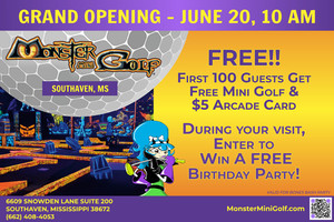 Monster Mini Golf Southaven Grand Opening