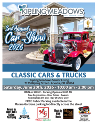 Kipling Meadows 3rd Annual Father's Day Weekend Classic Car Show