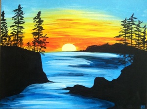 "Peaceful Sunset" In-Studio Paint Party!