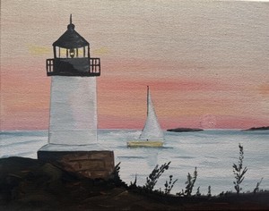 "Lighthouse at Sunrise" In-Studio Paint Party!