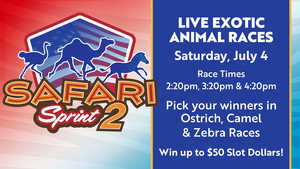 Safari Sprint, July Fourth at Delaware Park Casino