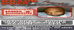 Comedian James "JJ" Johnson at Krackpots Comedy Club