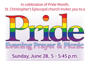 Pride Evening Prayer & Picnic at St. Christopher's Episcopal