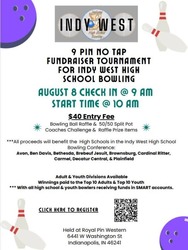 Indy West high school bowling fundraiser tournament