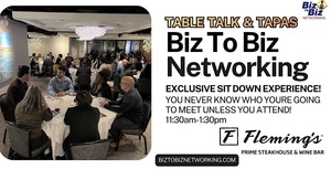Table Talk & Tapas at Fleming's Steakhouse Las Olas - Lunch Round Table