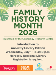 Family History Month: Introduction to Ancestry Library Edition