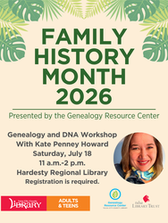 Family History Month: Genealogy and DNA Workshop With Kate Penney Howard
