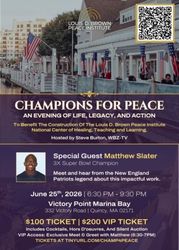 Champions for Peace: An Evening of Life, Legacy, and Action with Matthew Slater
