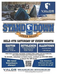 LEHIGH VALLEY STAND DOWN, PA (Easton, PA) - VALOR Clinic Foundation 6-27-26