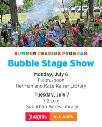 Bubble Stage Show With Dustin Reudelhuber