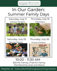 In Our Garden: Summer Family Days