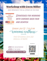 Strategies for Working with Chronic Back Pain and Sciatica Workshop
