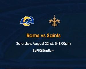 Rams vs Saints Tickets Aug 22, 2026