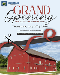 Town of New Scotland Community Barn Grand Opening