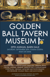Golden Ball Tavern Museum's 59th Annual Barn Sale!