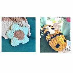 CHUNKY KNIT BUMBLE BEE OR FLOWER!