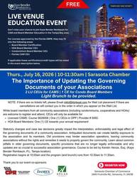 Brunch & Learn | HOA and Manger CEU | 'Updating Your Governing Docs'