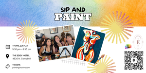 Colorful Venus Sip and Paint at The Eddy
