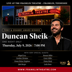 Grammy and Tony Winner Duncan Sheik with Special Guests