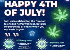 4th of July Sale at 502 Hemp and 812 Hemp!