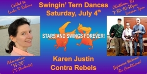 Swingin' Tern Contra Dances presents Karen Justin & Contra Rebels