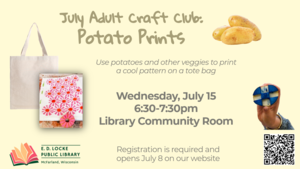 Adult Craft Club: Potato Prints