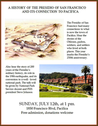 250th Anniversary of the Presidio and its Pacifica Connection