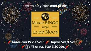 Noon Music Bingo