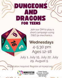 D&D for Teens - Ages 12-18