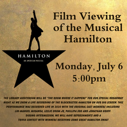 Film Viewing of Hamilton the Musical