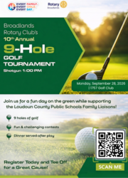 Broadlands Rotary 9-Hole Golf Tournament 2026