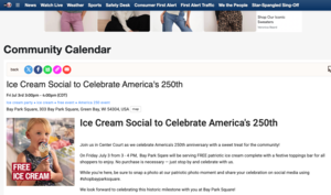 Twin Cities Premium Outlets: Celebrating America - Ice Cream and Popcorn Party!