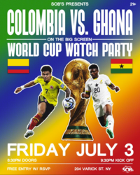 Colombia vs Ghana: World Cup Watch Party