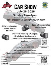 Car Show Fundrasier