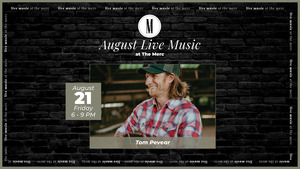 Live Music: Tom Pevear @ The Merc