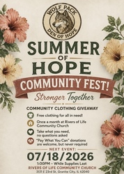 Wolf Pack Den of Hope - Summer of Hope Community Fest Giveaway
