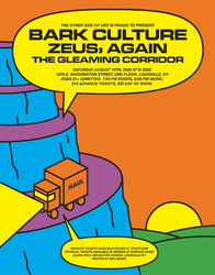 Victor Vieira-Branco’s BARK CULTURE; and the LIVE DEBUTS of ZEUS, AGAIN and THE GLEAMING CORRIDOR