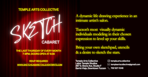 Sketch Cabaret: Dynamic Life Drawing Session at Temple Arts Collective, Last Thursdays (Monthly)
