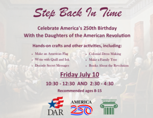 Step Back in Time - An American Revolution Experience