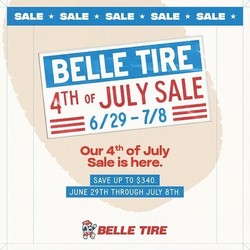 Belle Tire 4th of July Sale